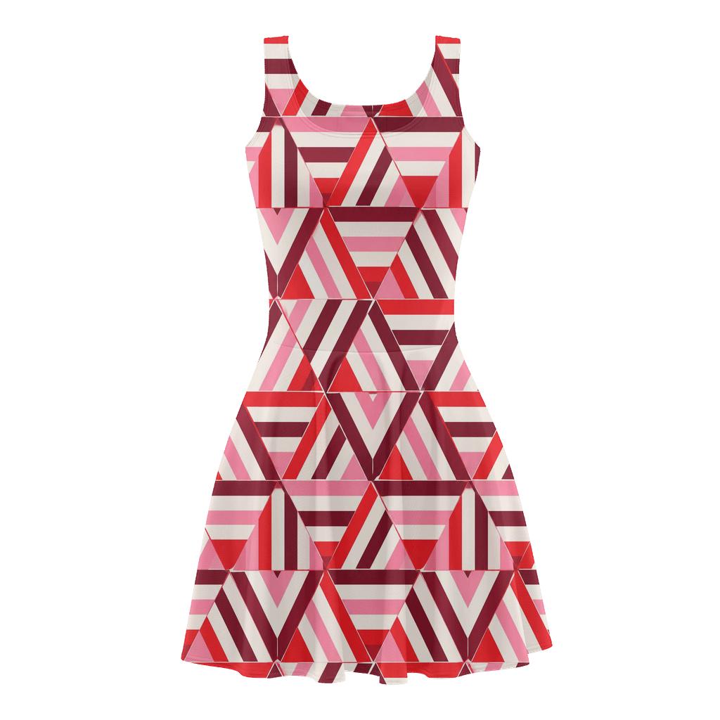 Tri Bar Tessellate designer pattern skater dresses [AI-a218d410-6dbc083eb6bf]