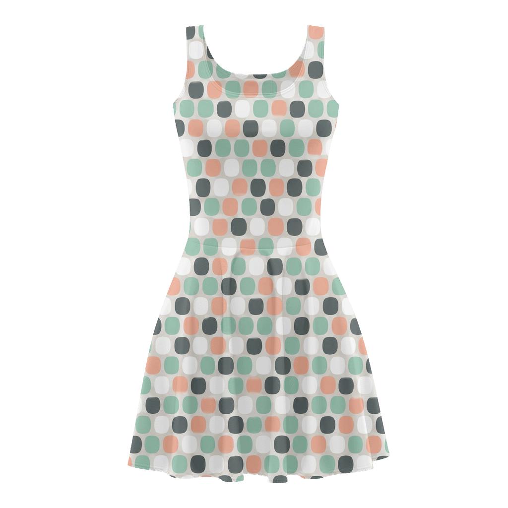Pebble Pixel Scattercloth stylish a-line skater dresses [AI-b3fa51ee-d55a036ac8d6]