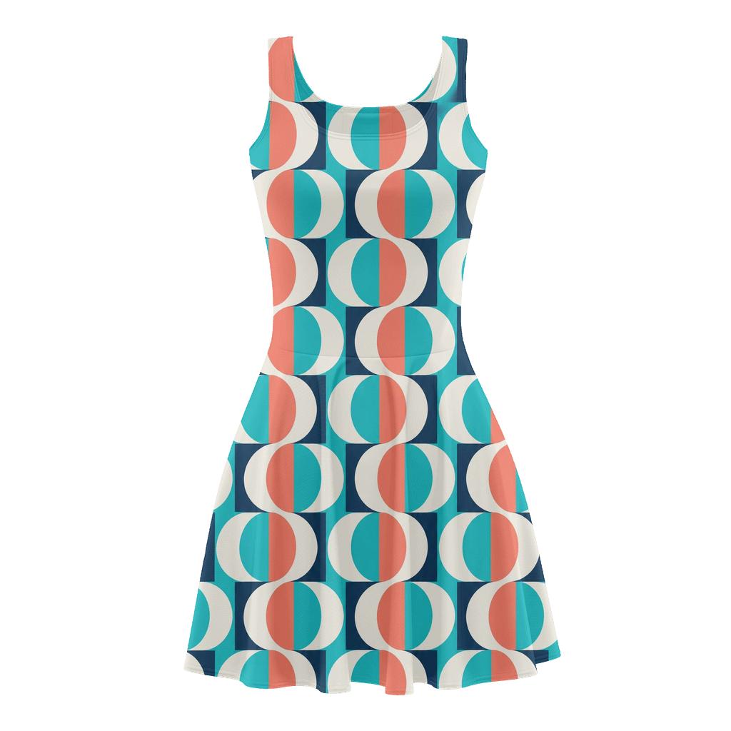 Offset Crescent Check Plane unique custom skater dresses [AI-bbf86539-4c5771dd7e26]