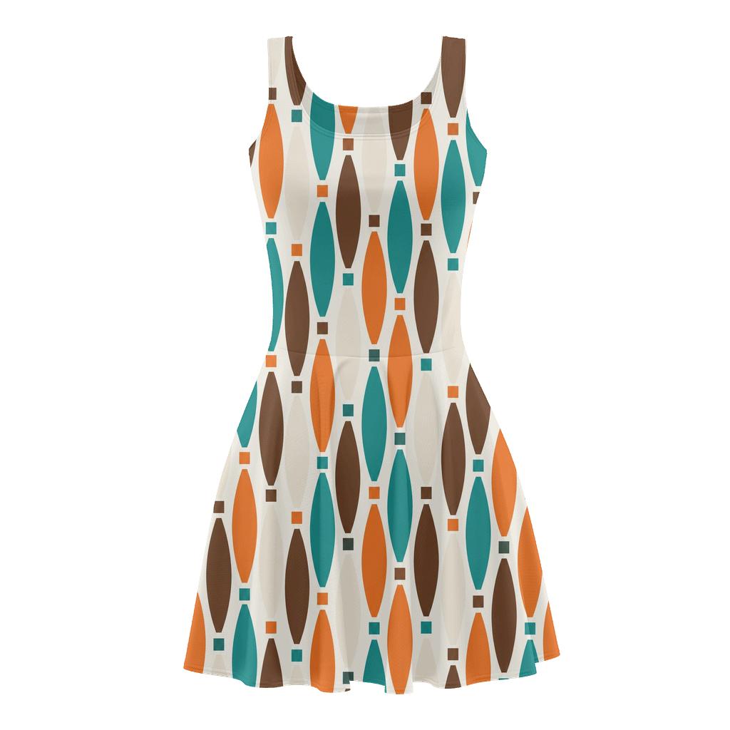 Sliding Lozenge Typebar stylish a-line skater dresses [AI-670f8f3a-34c72b929b84]