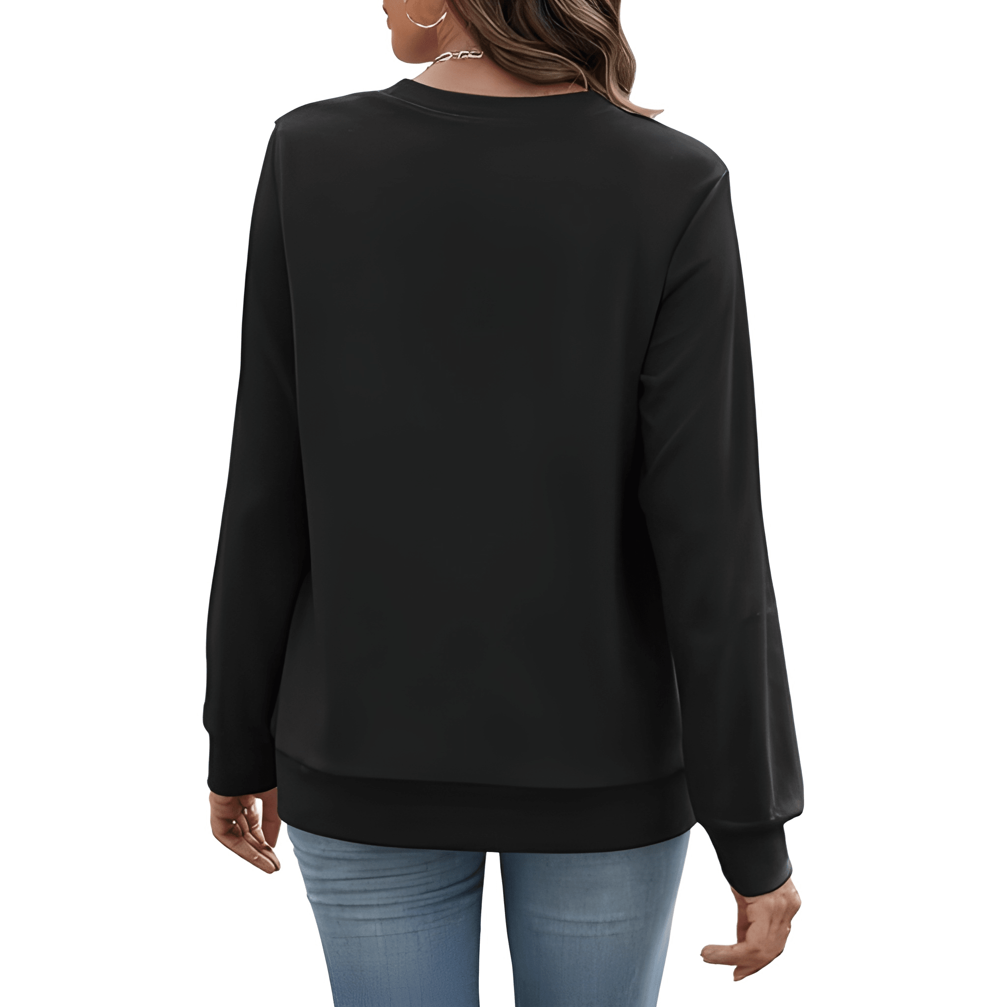 Plain Sweatshirt For Women With Pockets For Casual Style