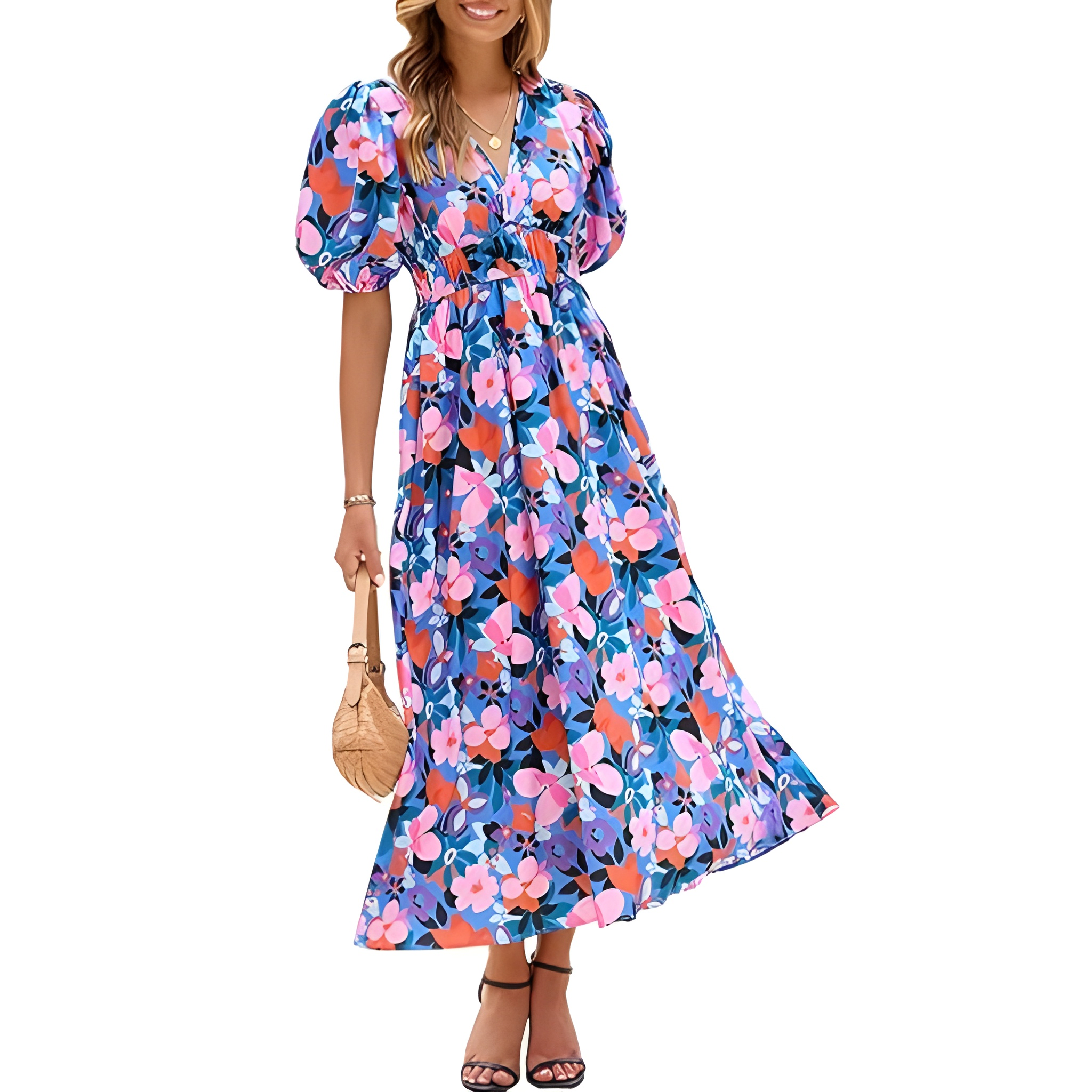Summer And Spring Floral Maxi Dress 2026 For Women
