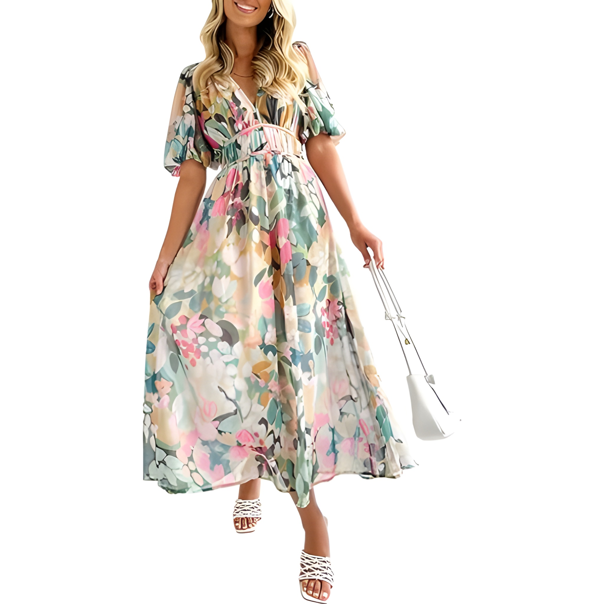Summer And Spring Floral Maxi Dress 2026 For Women