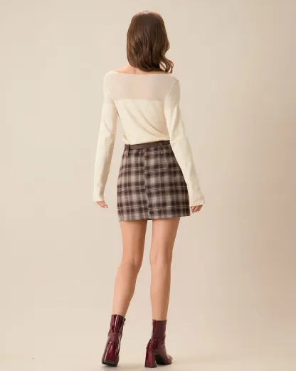Classic Checkered Plaid Mini Skirt