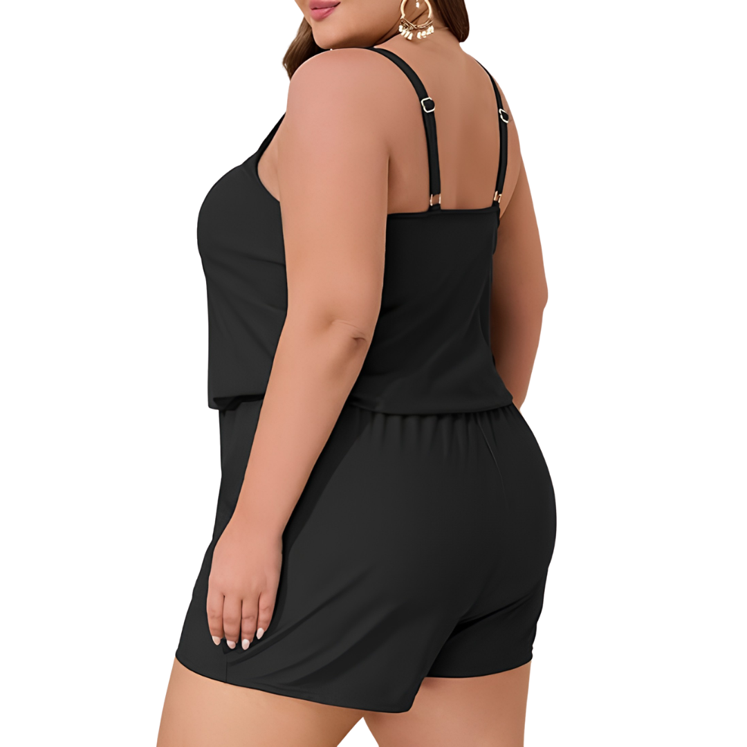 Plus Size One Piece Swimsuit With Pockets For Women