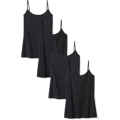 Slim Stretch Camisole 4 Pack With Adjustable Straps