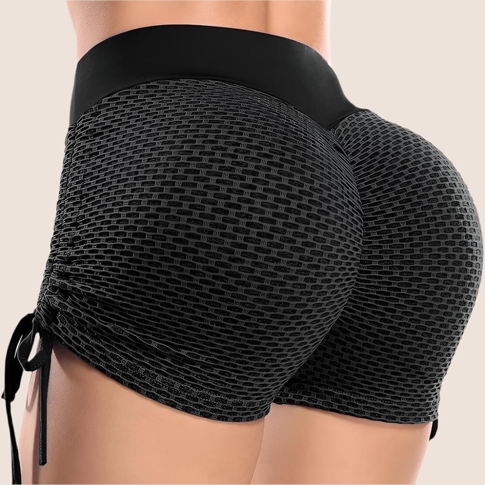 High-Waisted Active Gym Shorts – Comfortable and Breathable Fitness Wear-Secret Slim Wear