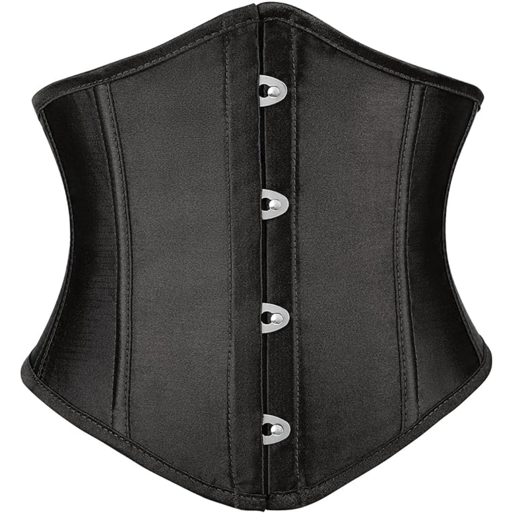 Lace Up Boned Underbust Corset Belt For Women