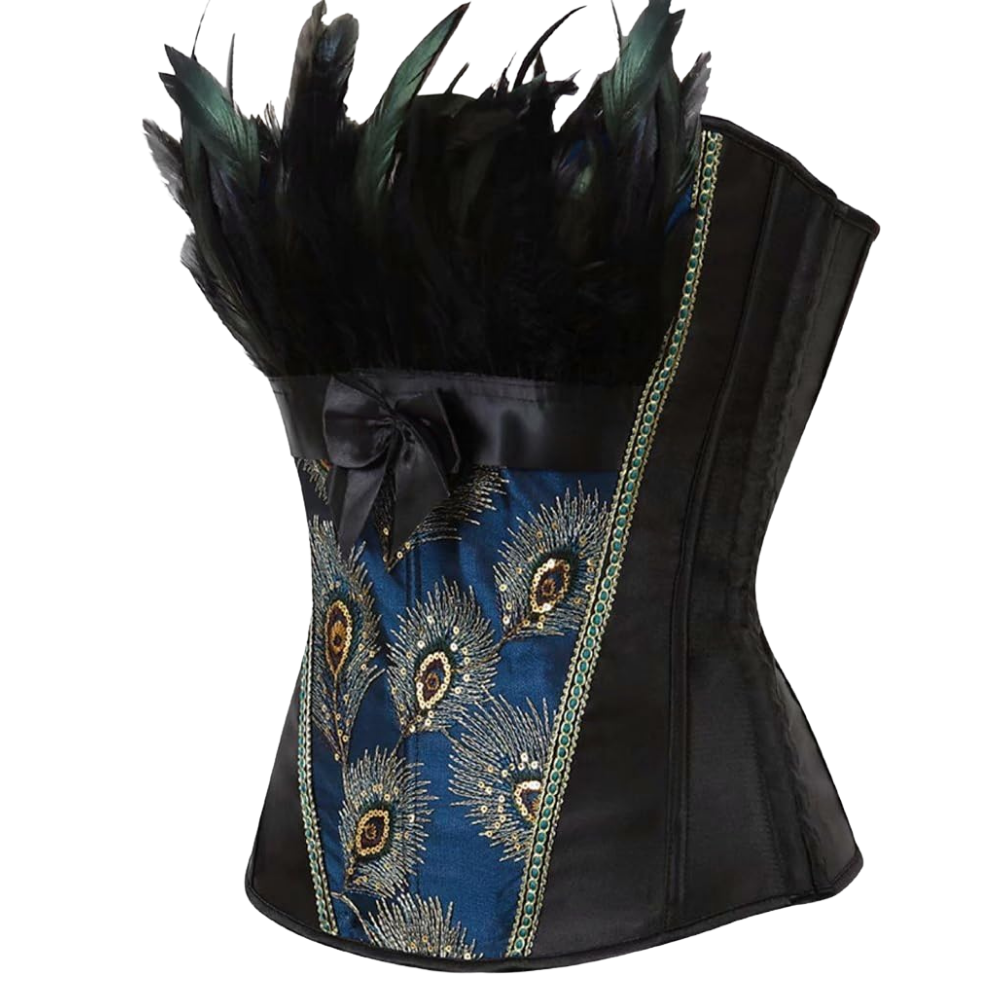 Vintage Floral Corset Bustier Top