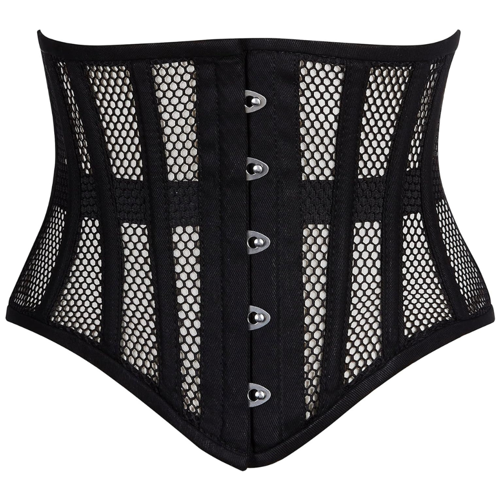 Heavy Duty Steel Boned Underbust Mesh Corset Cincher