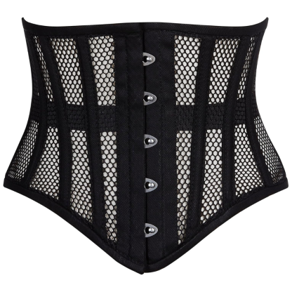 Heavy Duty Steel Boned Underbust Mesh Corset Cincher