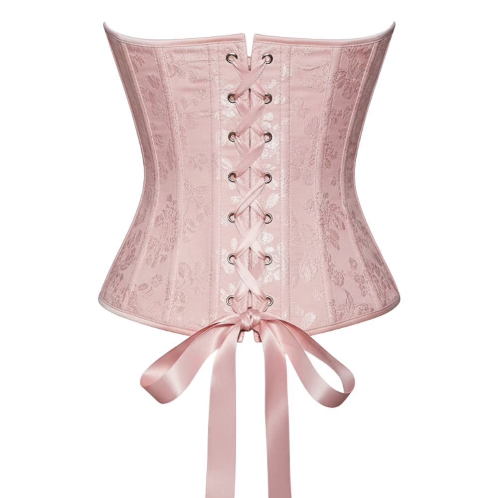 Lace Up Strapless Corset Top For Women