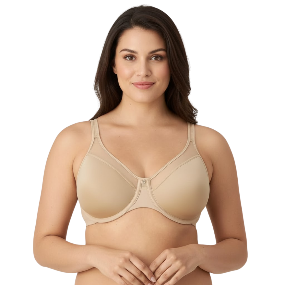 Ultra Light T Shirt Bra with Underwire and Convertible Straps For Women