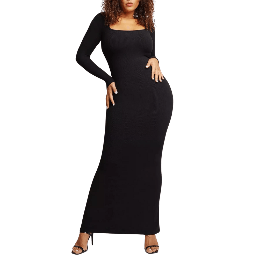 Built-In Shapewear Modal Dress – All-Day Comfort and Hourglass Shape-Secret Slim Wear