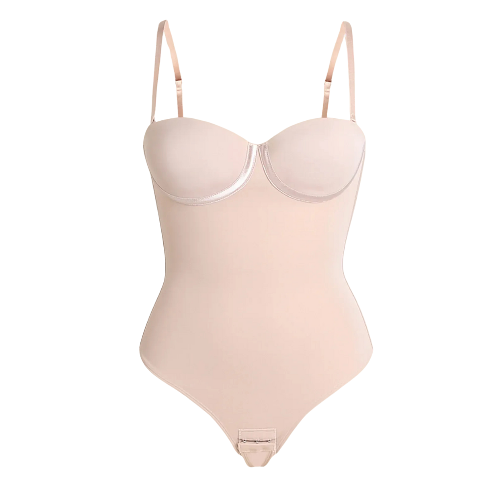 Strapless Formwear Corset Style One Piece Evening Outfit