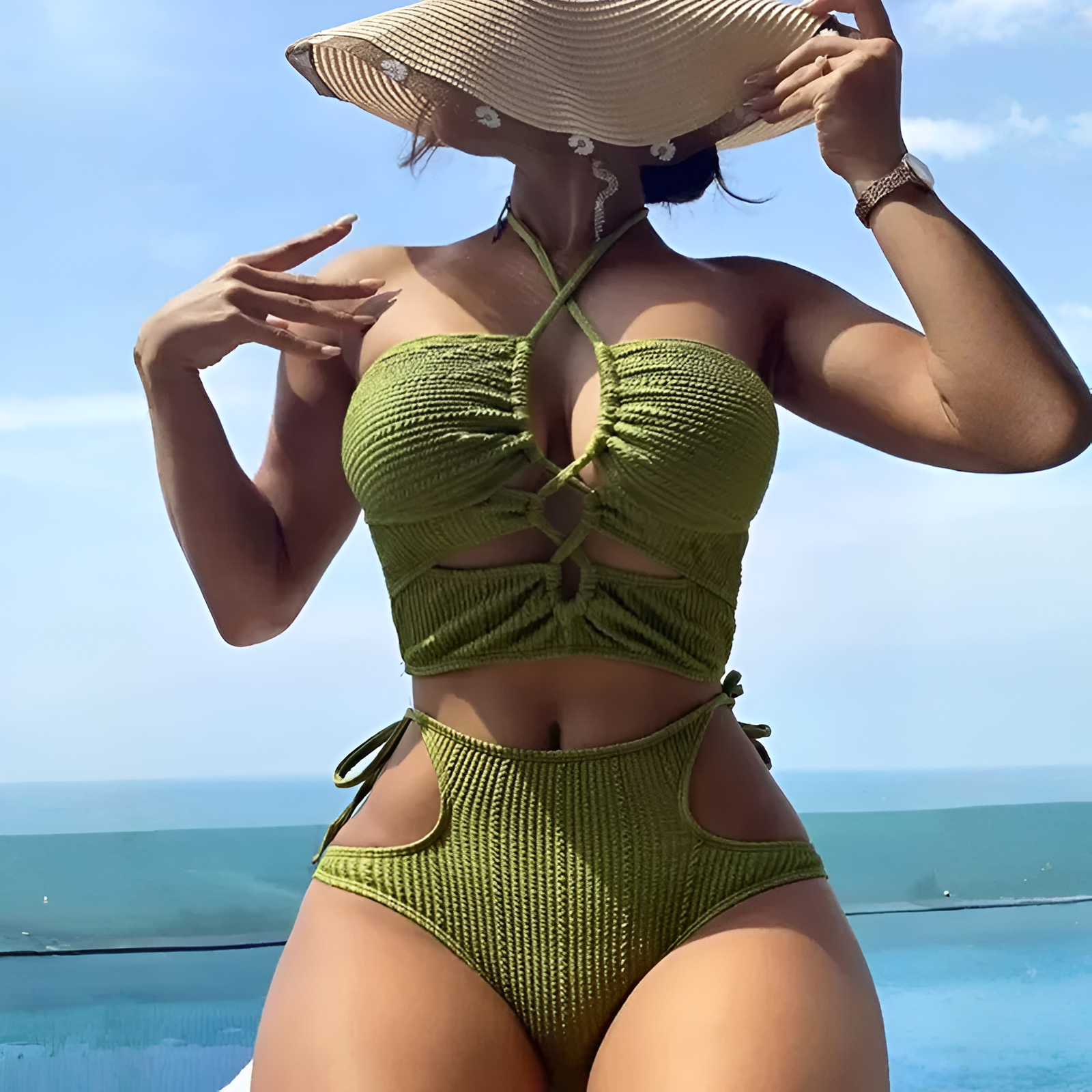 Criss Cross Swimsuits, Bikinis Sets