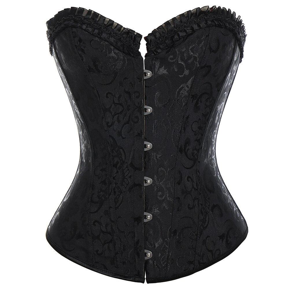 Vintage Button Down Corset - Classic Elegance with Modern Comfort-Secret Slim Wear