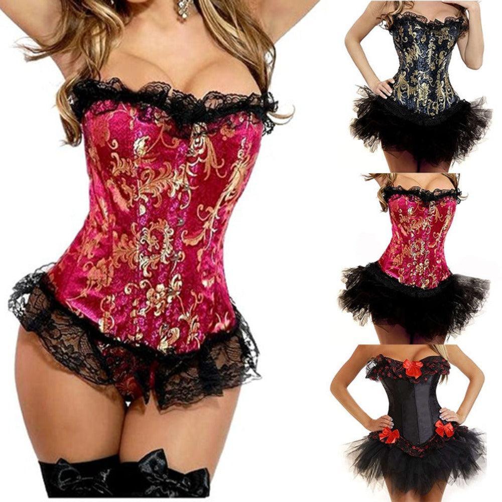 Lace Up Boned Bustier | Elegant and Comfortable Women's Shapewear-Secret Slim Wear