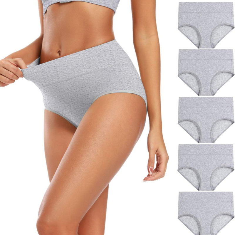 Cotton High Rise Underwear Pack Of 5 For Daily Comfort-Secret Slim Wear