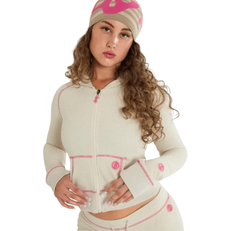 Waffle Knit Pattern Set – Cozy Comfort and Stylish Design-Secret Slim Wear