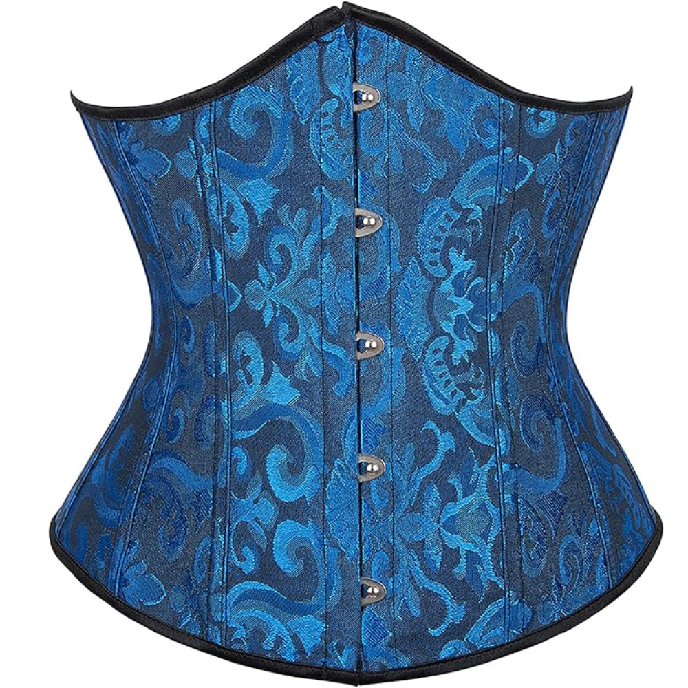 Brocade Underbust Boned Corset Belt For Women