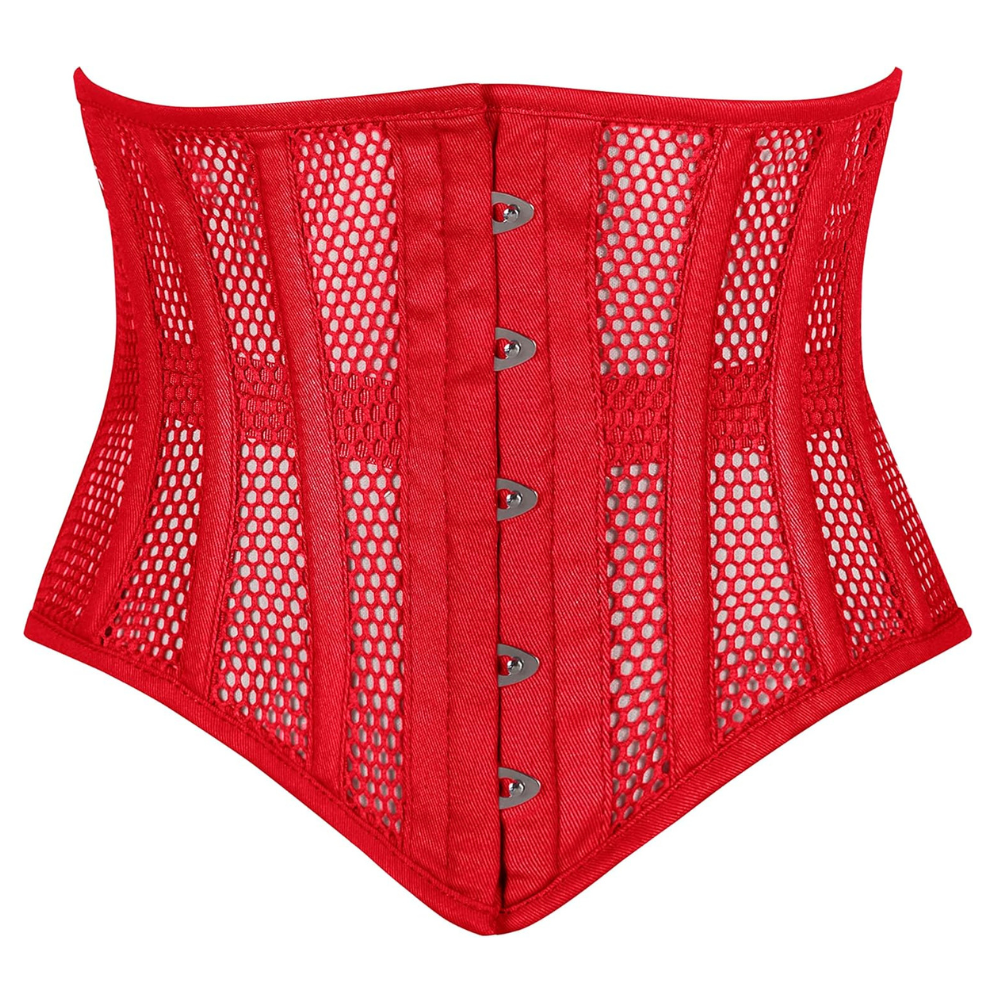 Heavy Duty Steel Boned Underbust Mesh Corset Cincher