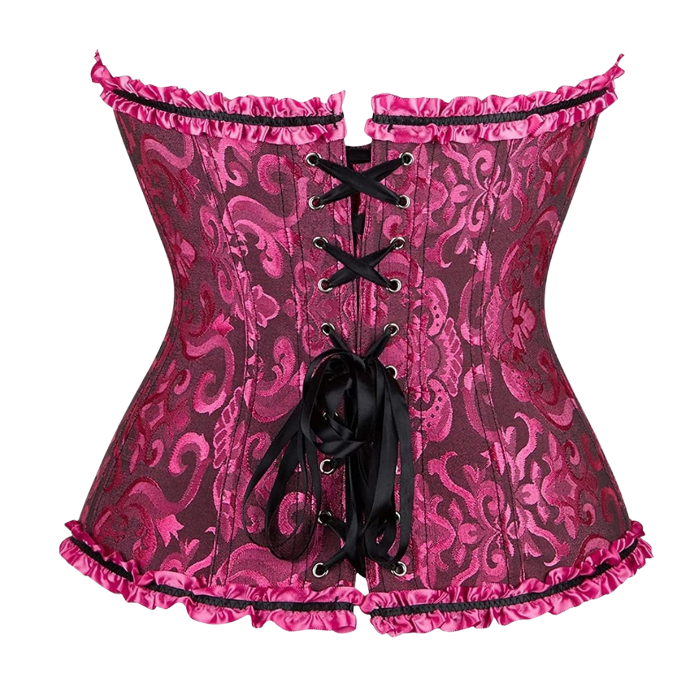 Floral Trim Shapewear Corset Top For Women