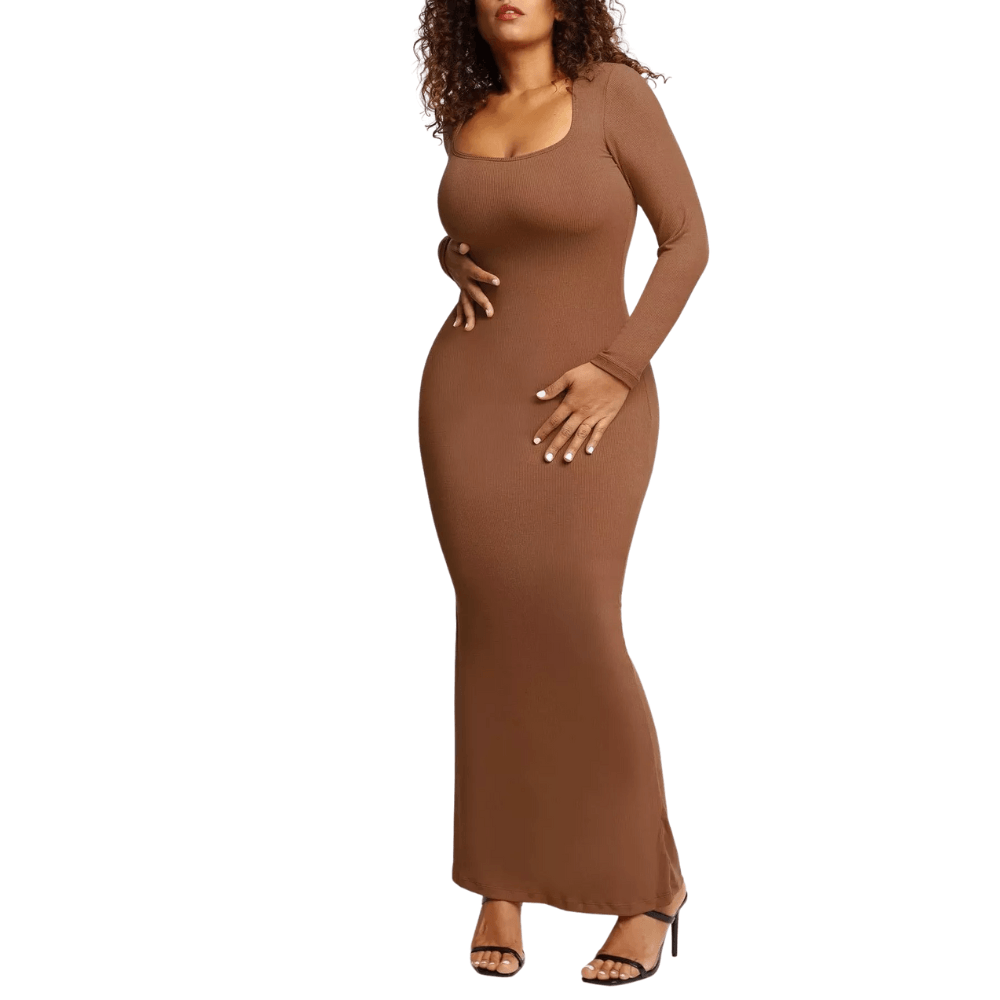 Built-In Shapewear Modal Dress – All-Day Comfort and Hourglass Shape-Secret Slim Wear