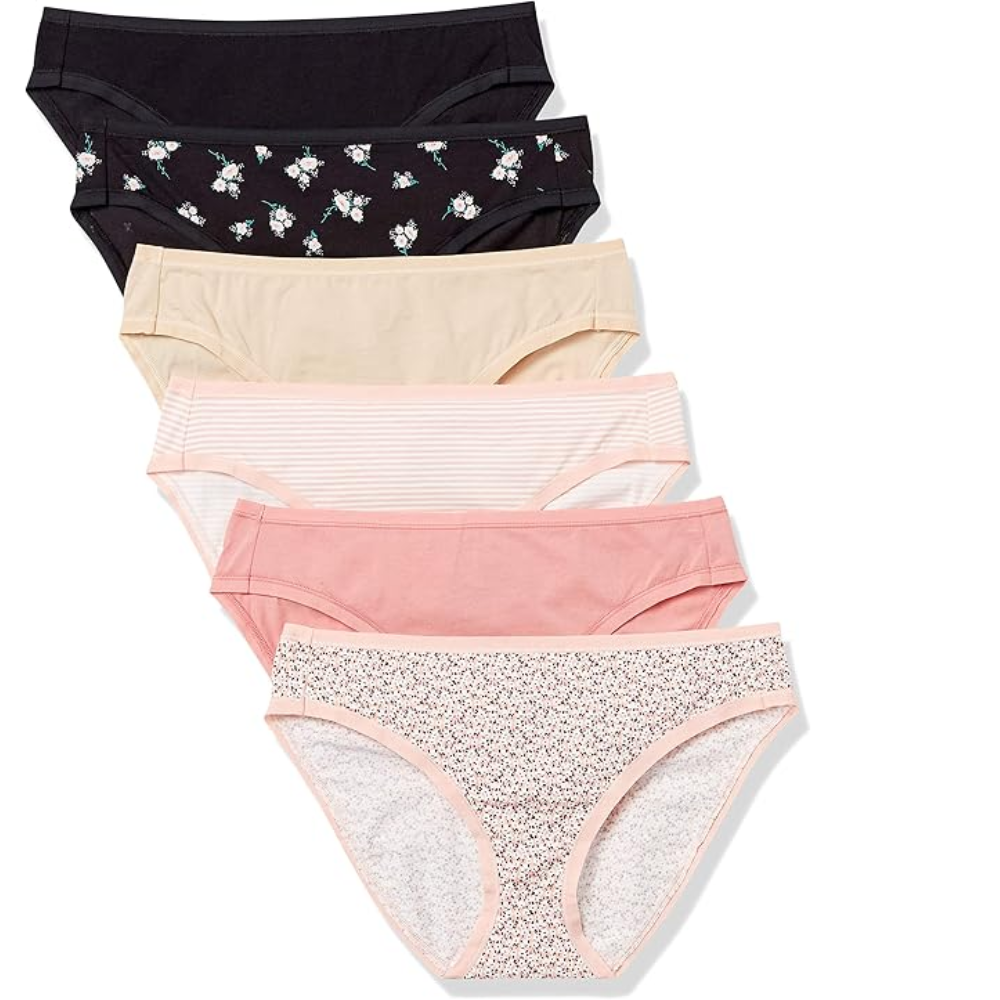 Pack Of 6 Cotton Bikini Briefs For Women