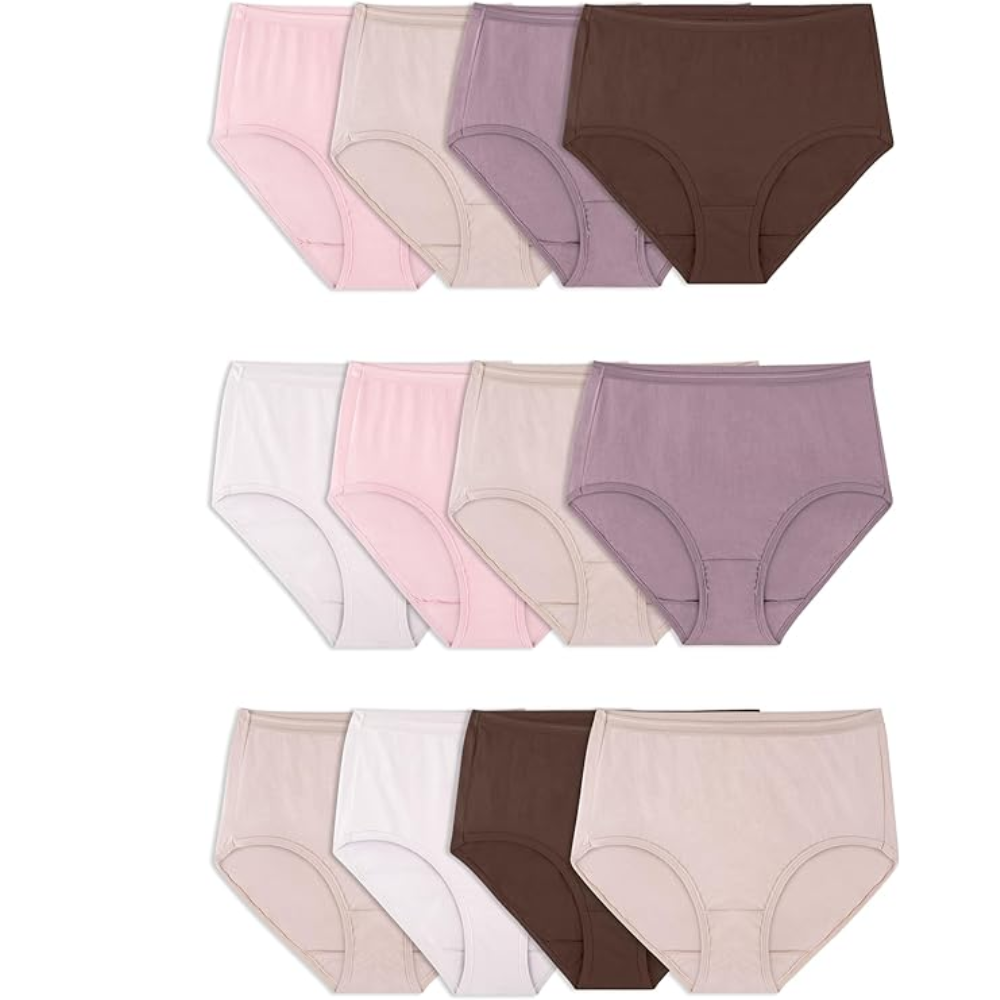 Pack Of 12 Women Soft Cotton Underwear