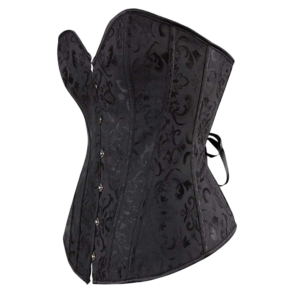 Plus Size Satin Overbust Corset Bustier Top