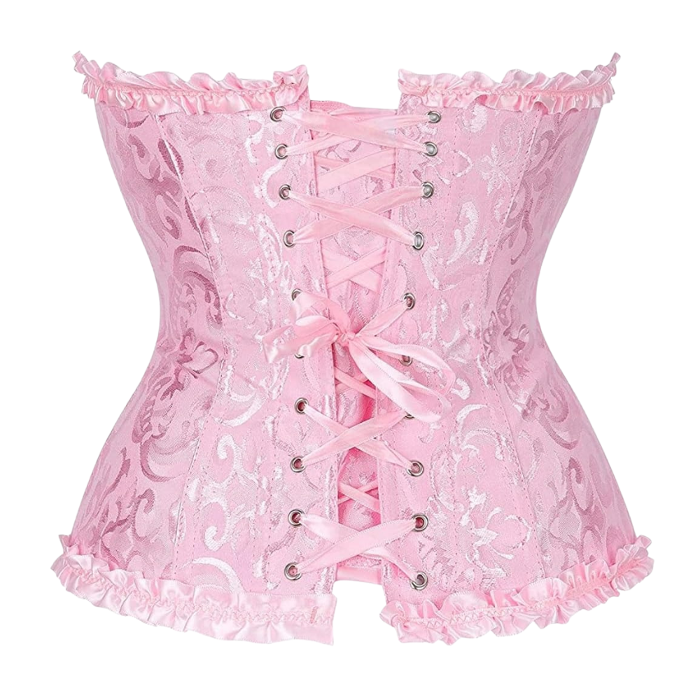 Floral Trim Shapewear Corset Top For Women