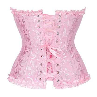 Floral Trim Shapewear Corset Top For Women