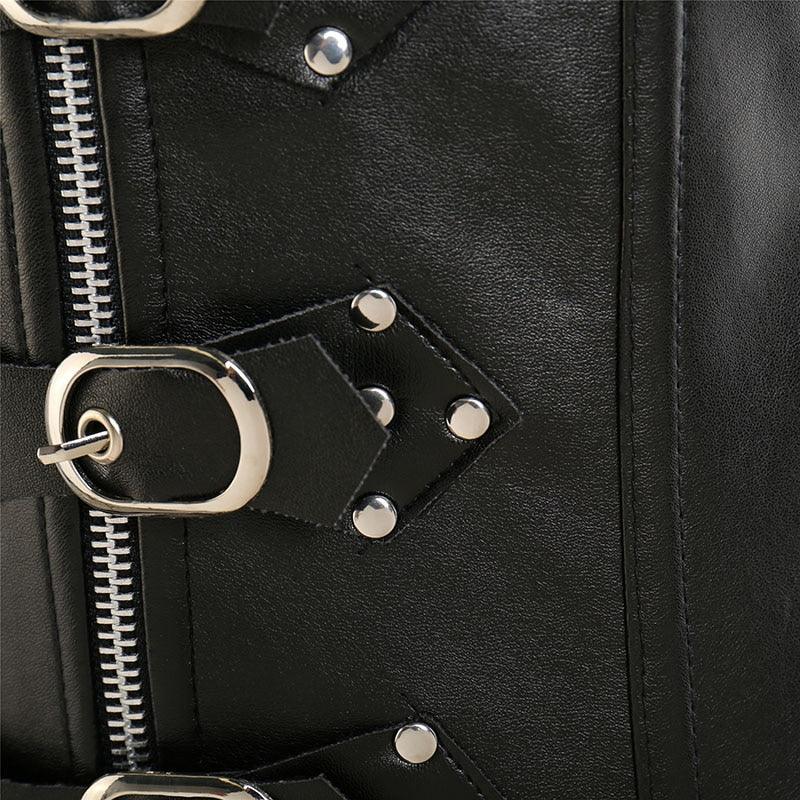 Steampunk Gothic Leather Corset – Vintage-Inspired Waist Shaper-Secret Slim Wear