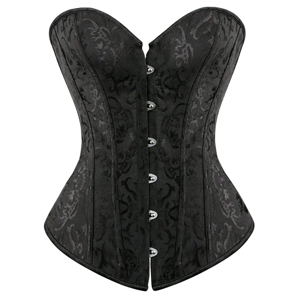 Plus Size Satin Overbust Corset Bustier Top
