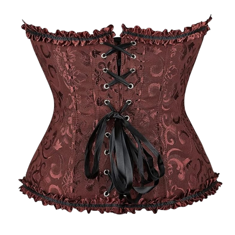 Floral Trim Shapewear Corset Top For Women