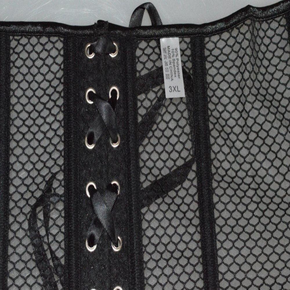 Steampunk Mesh Waist Corset – Breathable Cincher for Women-Secret Slim Wear