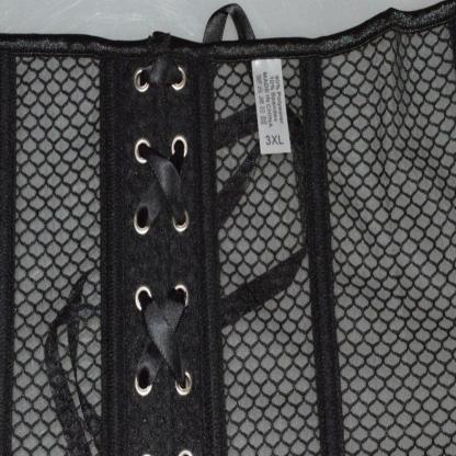 Steampunk Mesh Waist Corset – Breathable Cincher for Women-Secret Slim Wear