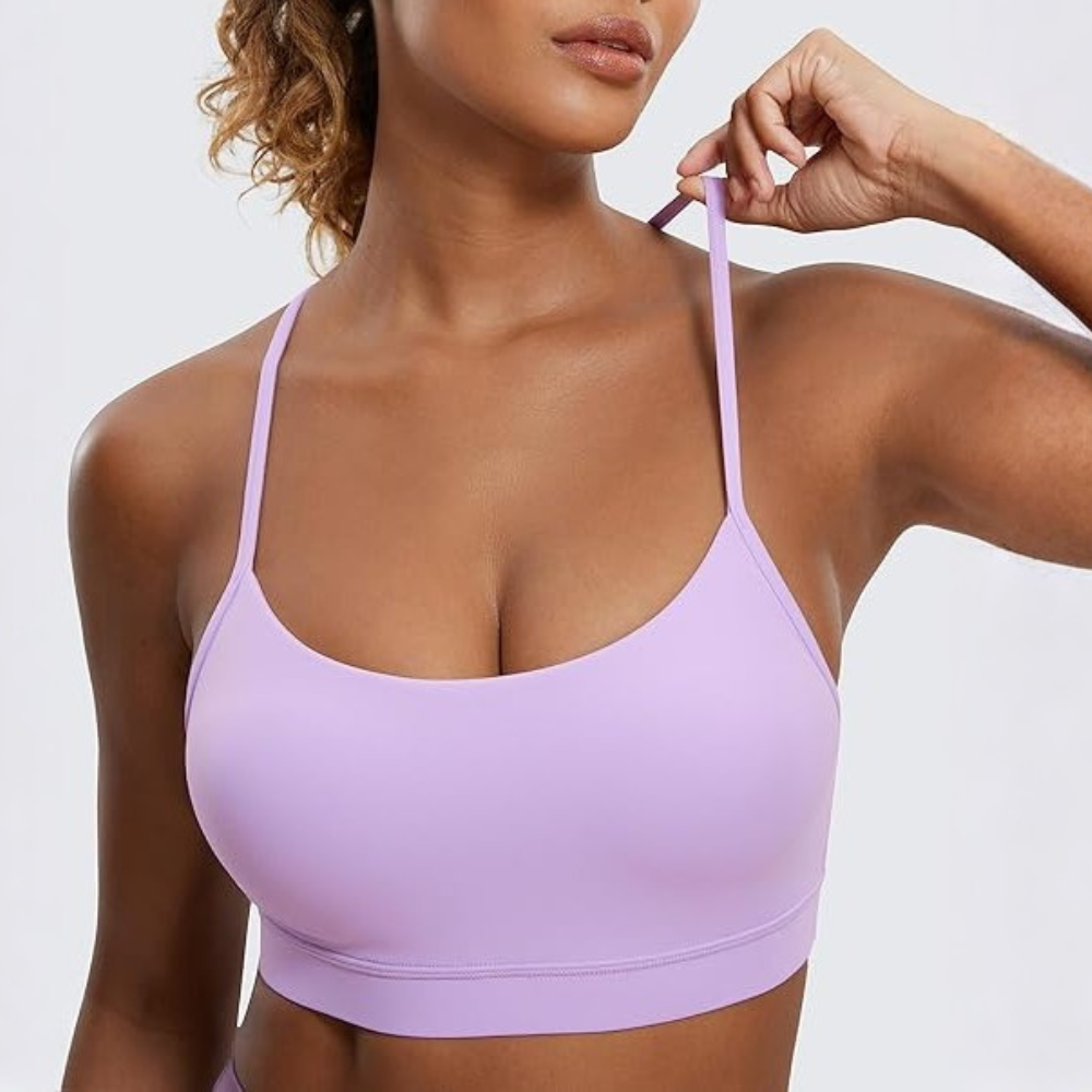 Butterluxe Y Back Sports Bra Low Impact Yoga Top For Women