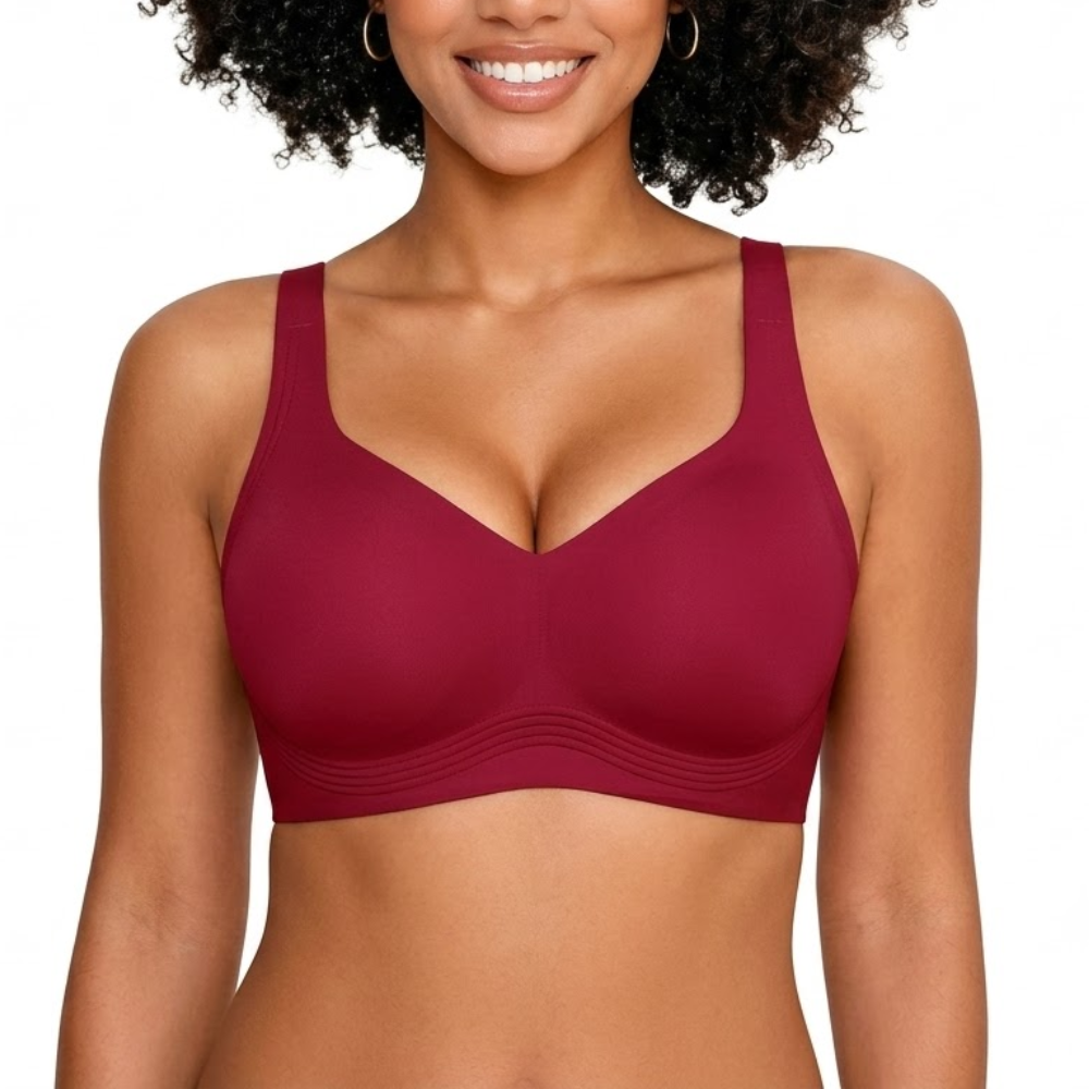 Jelly Full Coverage No Underwire Push Up Bra Plus Size For Women
