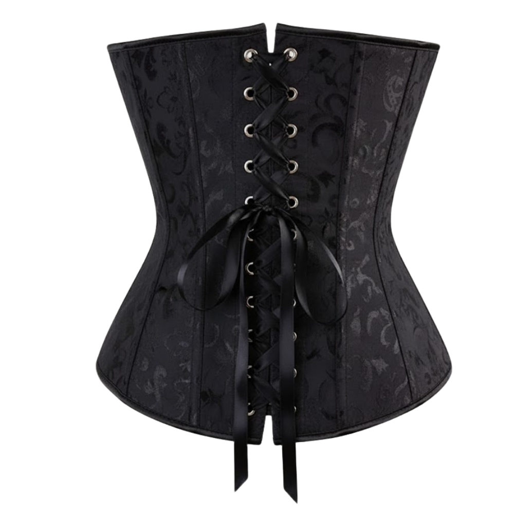 Plus Size Satin Overbust Corset Bustier Top