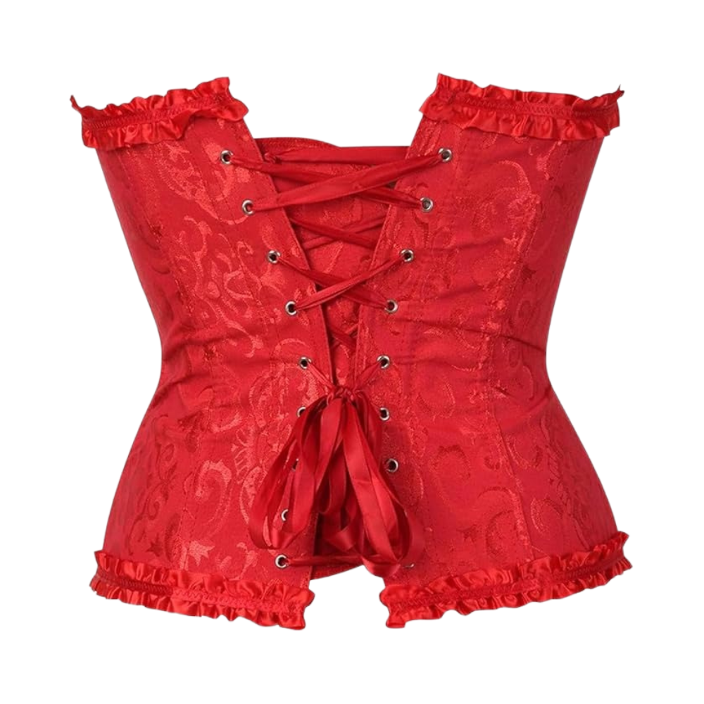 Floral Trim Shapewear Corset Top For Women