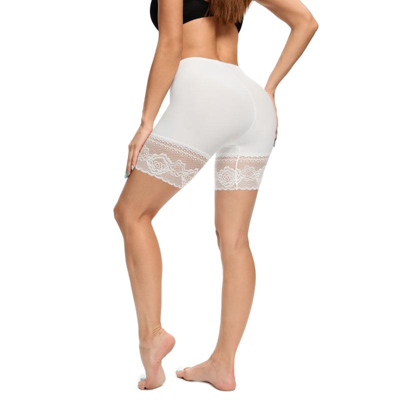Seamless Floral Lace Slip Shorts For Women - Comfortable and Stylish-Secret Slim Wear