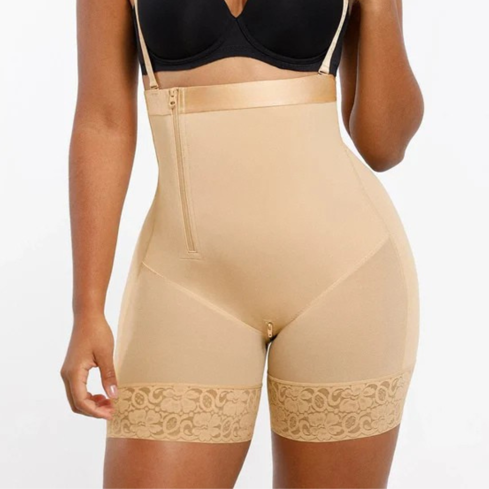 Women Firm Tummy Compression Bodysuit Shaper With Butt Lifter-Secret Slim Wear