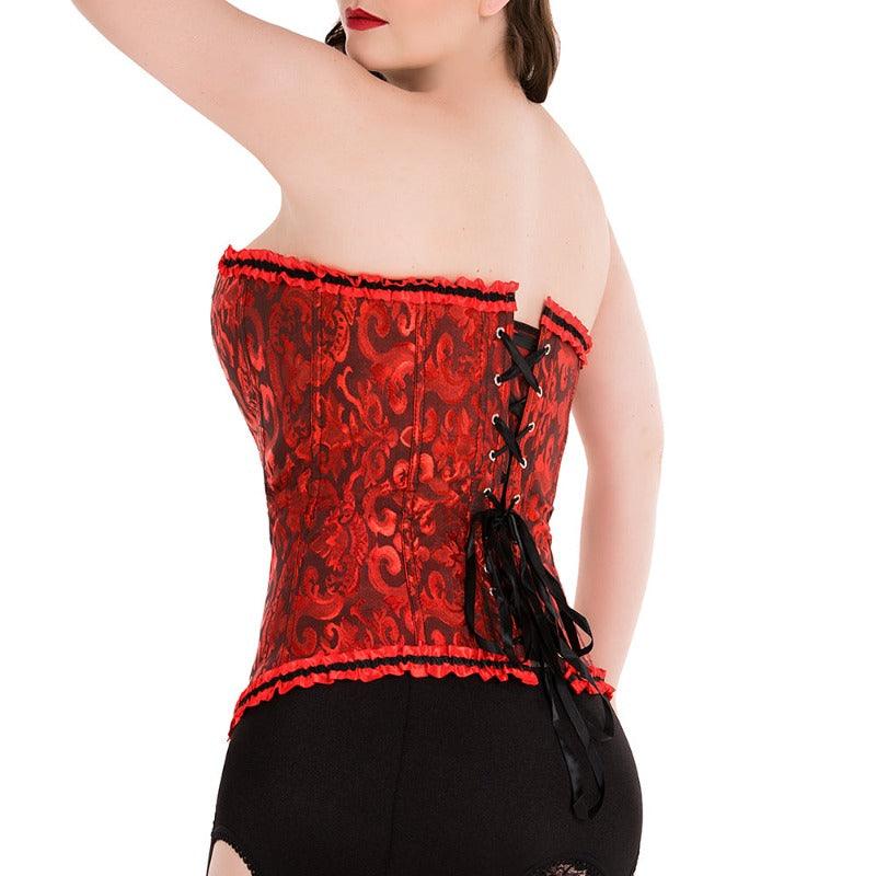 Vintage Lace Up Corset – Elegant Fit with Adjustable Support-Secret Slim Wear