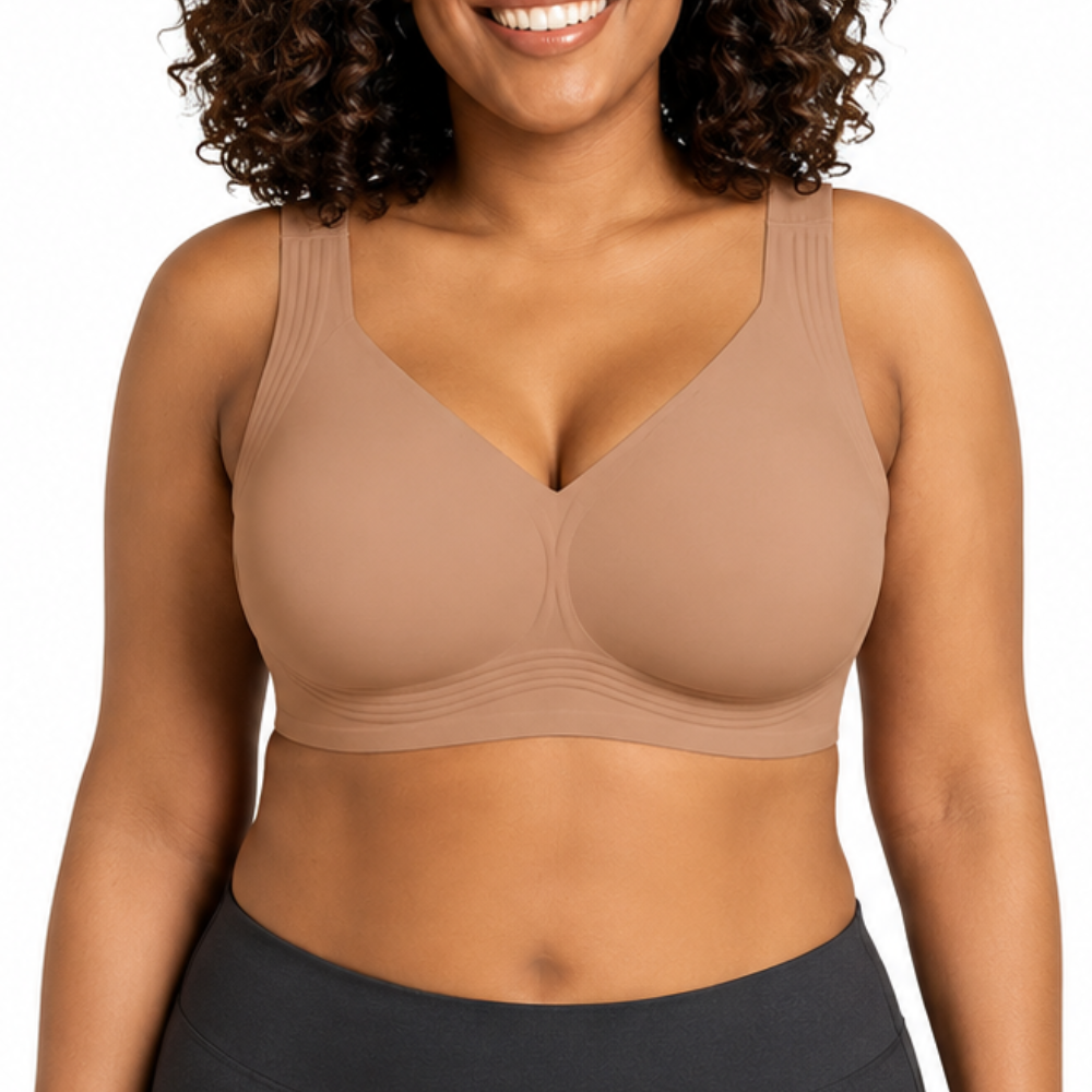 Jelly Full Coverage No Underwire Push Up Bra Plus Size For Women