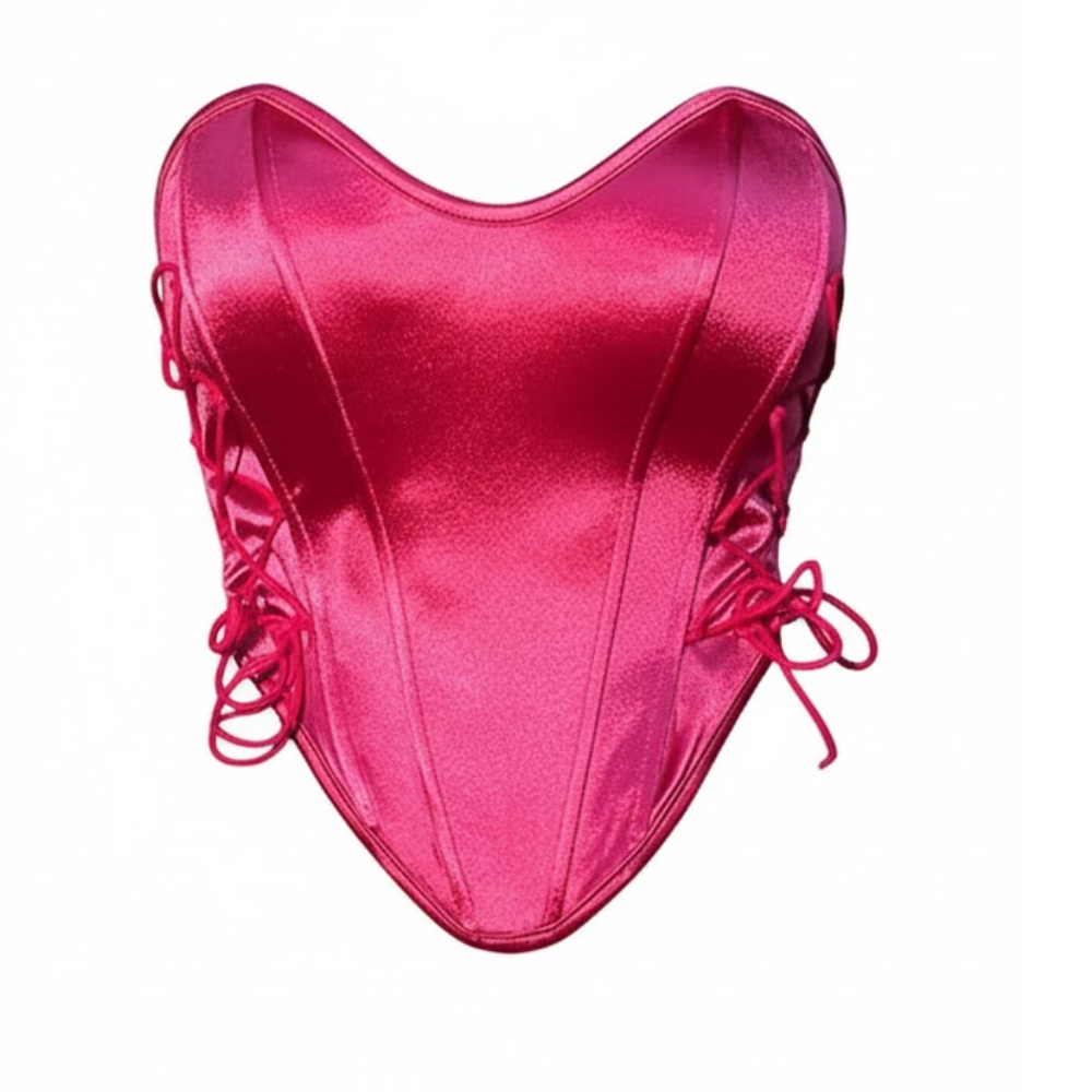 Floral Print Strapless Bustier Corset Top for Women