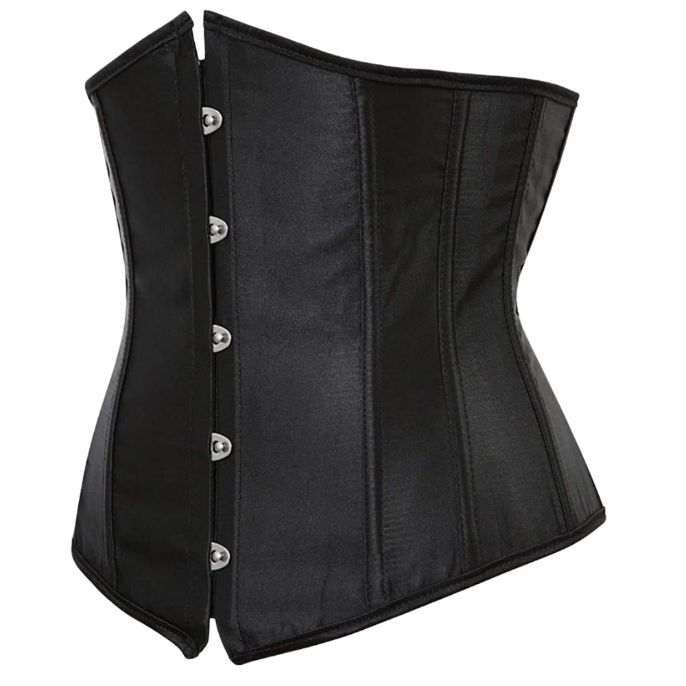 Plus Size Satin Overbust Corset Bustier Top