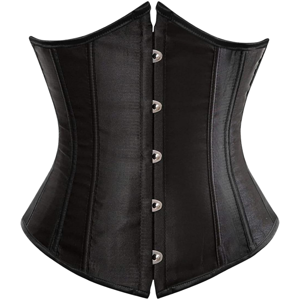 Plus Size Satin Overbust Corset Bustier Top