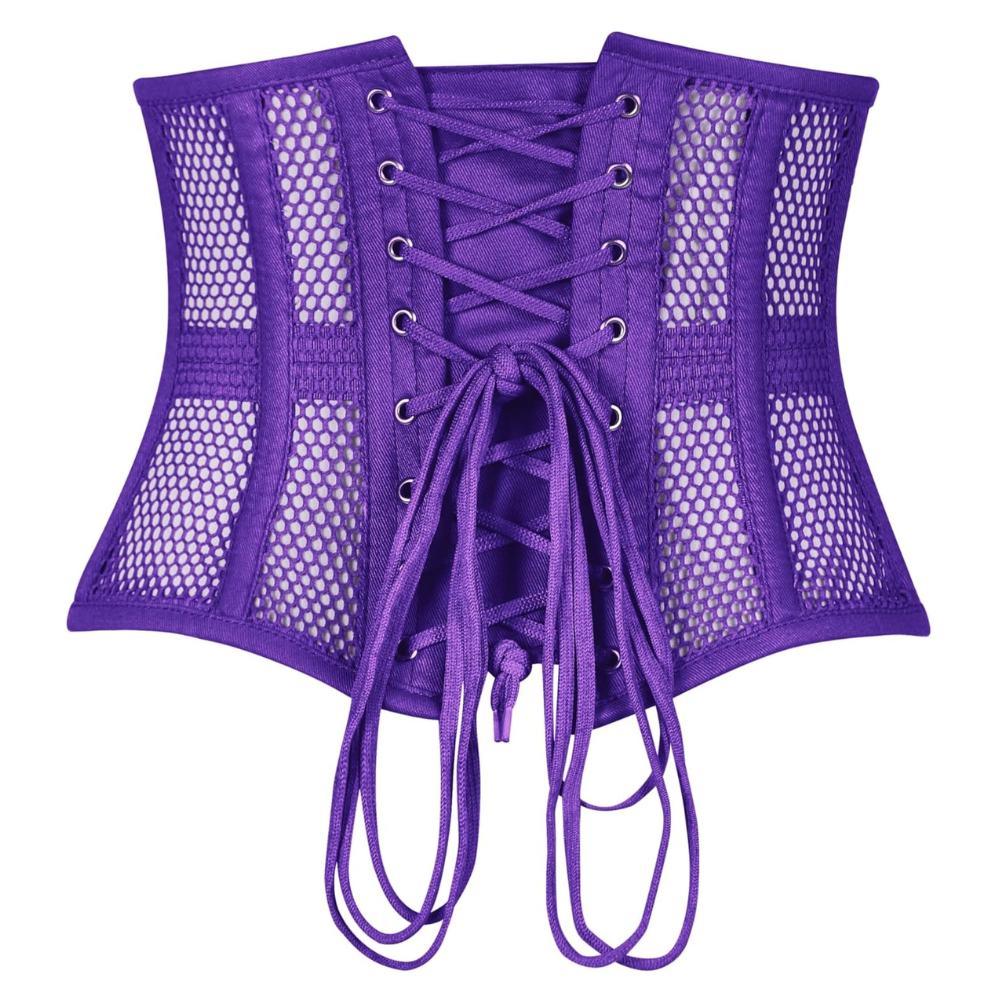 Heavy Duty Steel Boned Underbust Mesh Corset Cincher